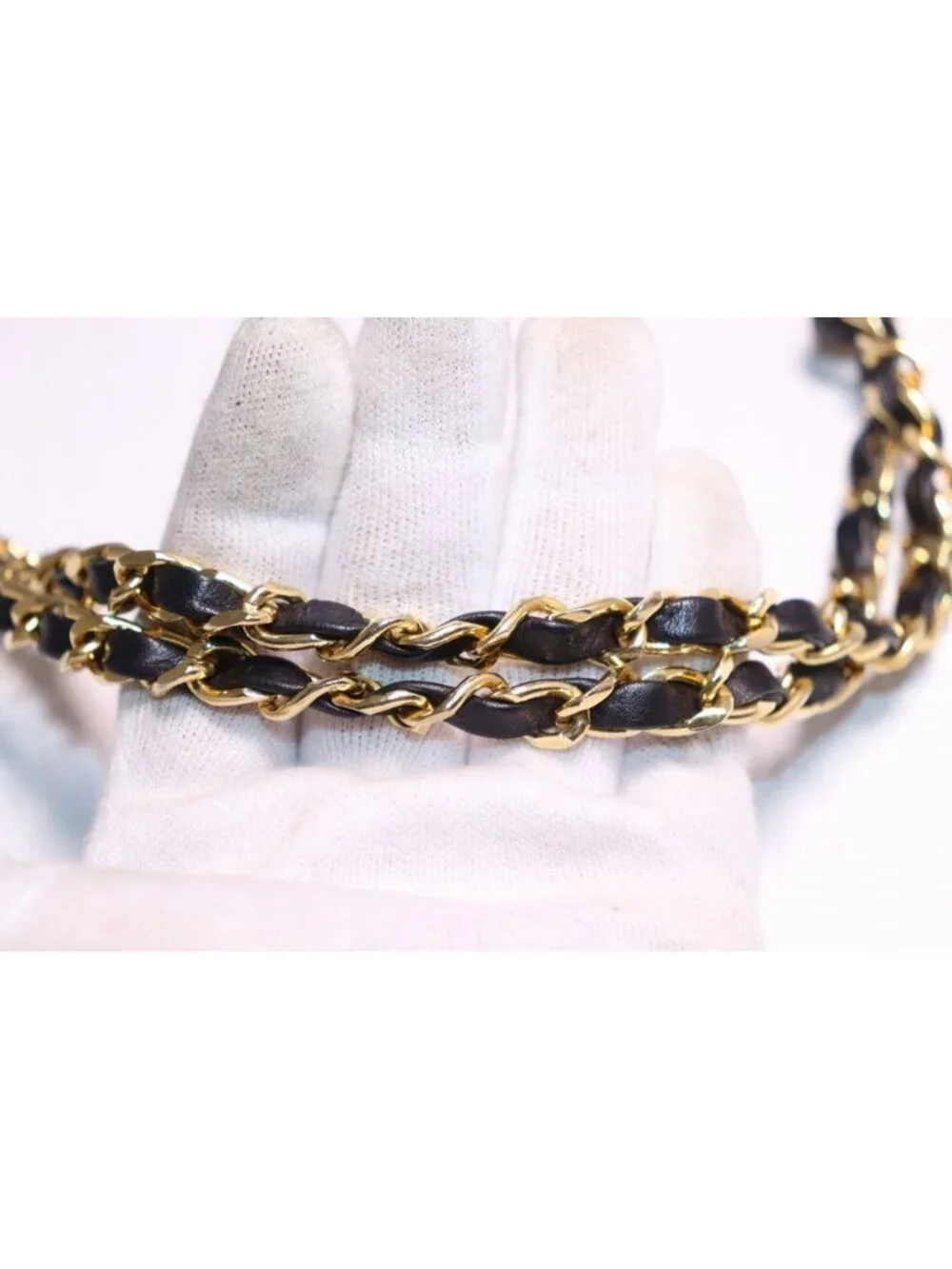 Chanel 0 Lambskin Chain Tote